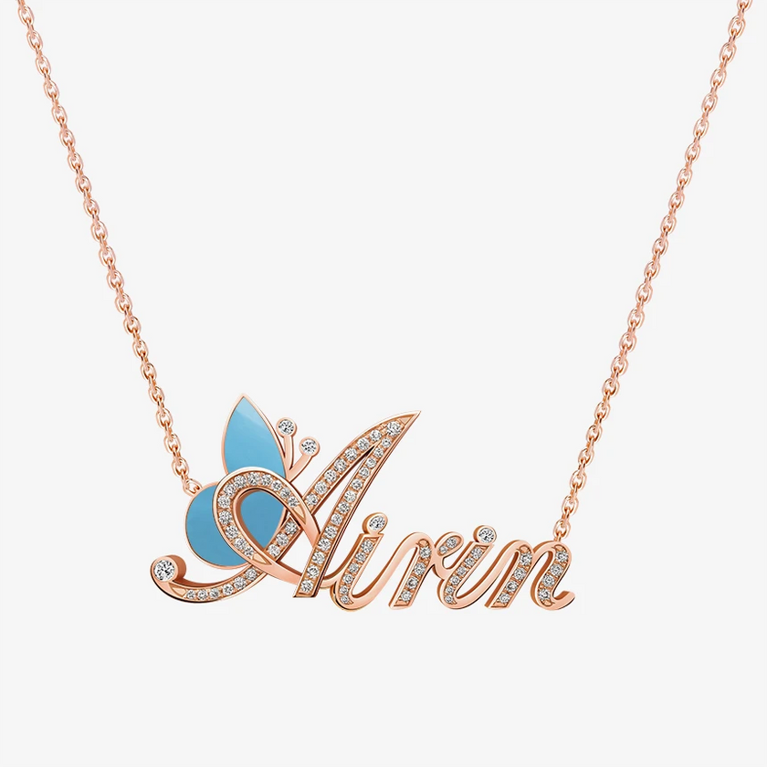 Alaghband Airin Necklace with Semi-Precious Stone