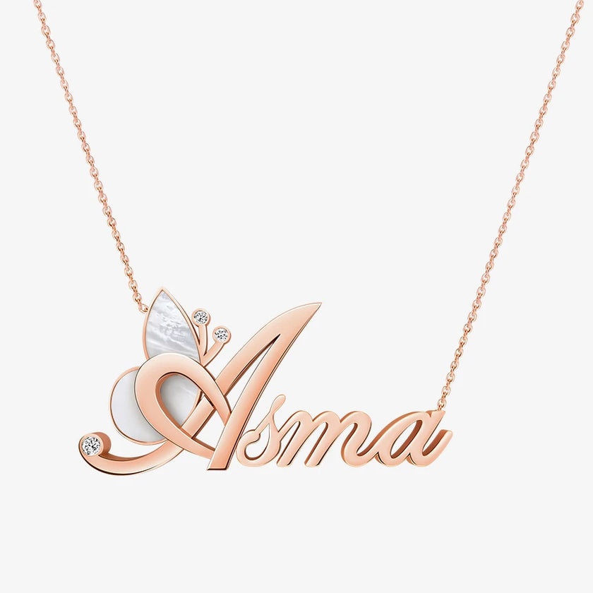 Alaghband Asma Necklace with Semi-Precious Stone