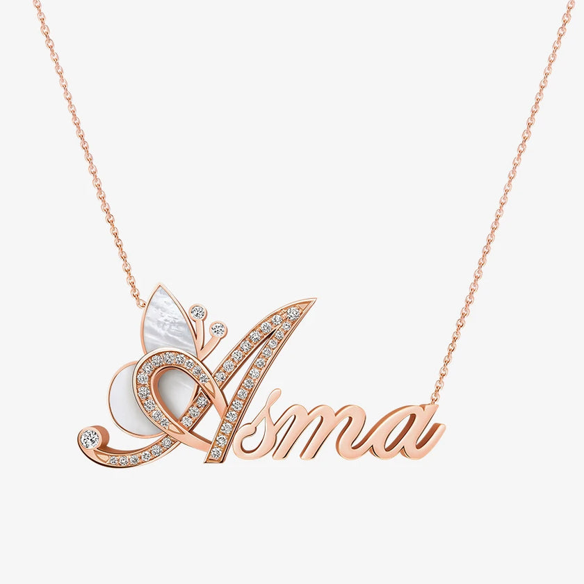 Alaghband Asma Necklace with Semi-Precious Stone