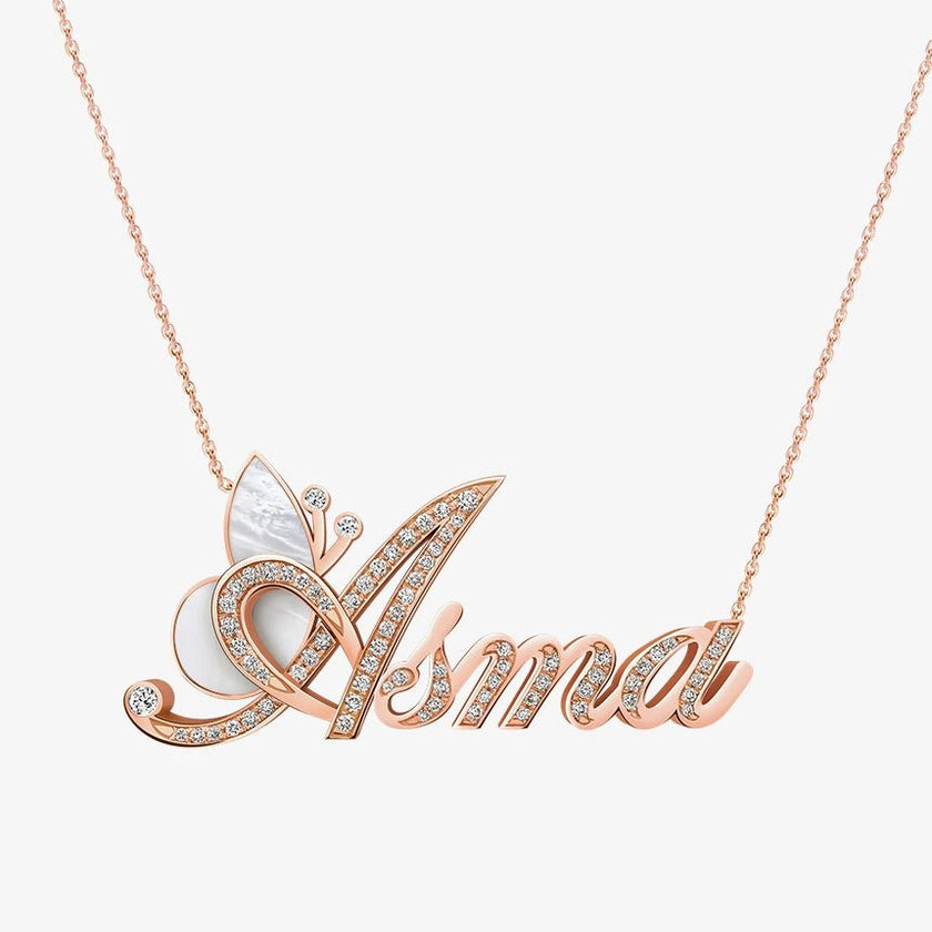 Alaghband Asma Necklace with Semi - Precious Stone - Alaghband Jewelry