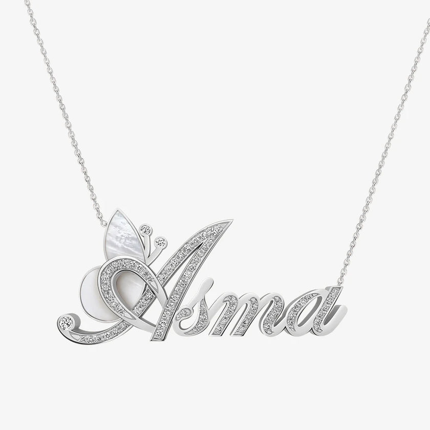 Alaghband Asma Necklace with Semi-Precious Stone