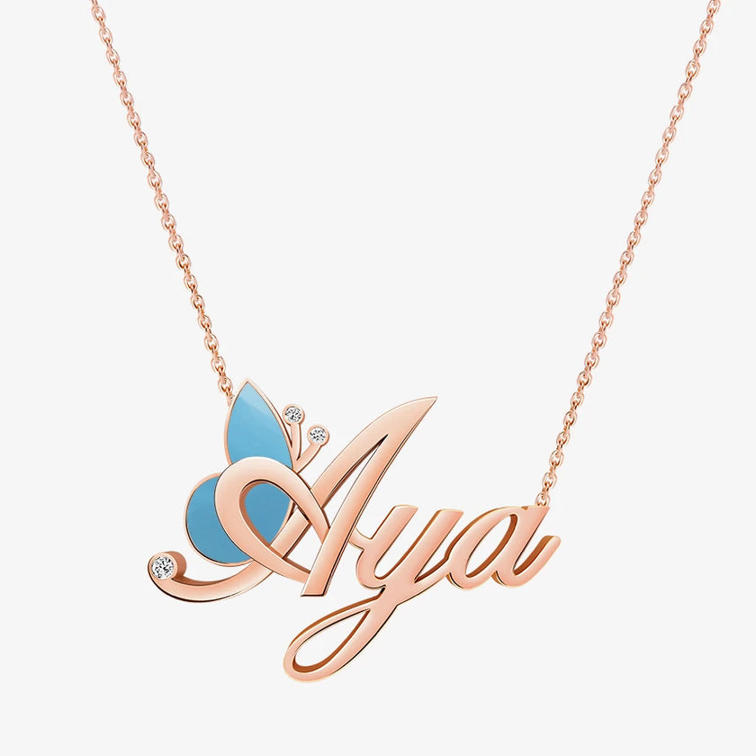 Alaghband Aya Necklace with Semi-Precious Stone