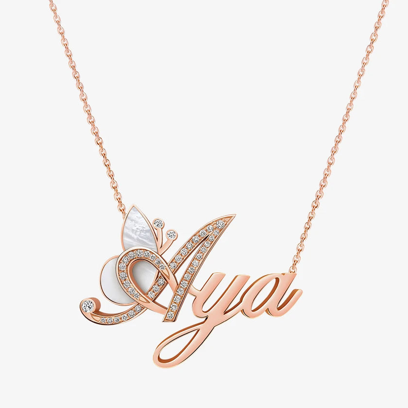 Alaghband Aya Necklace with Semi-Precious Stone