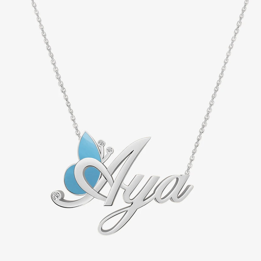 Alaghband Aya Necklace with Semi-Precious Stone