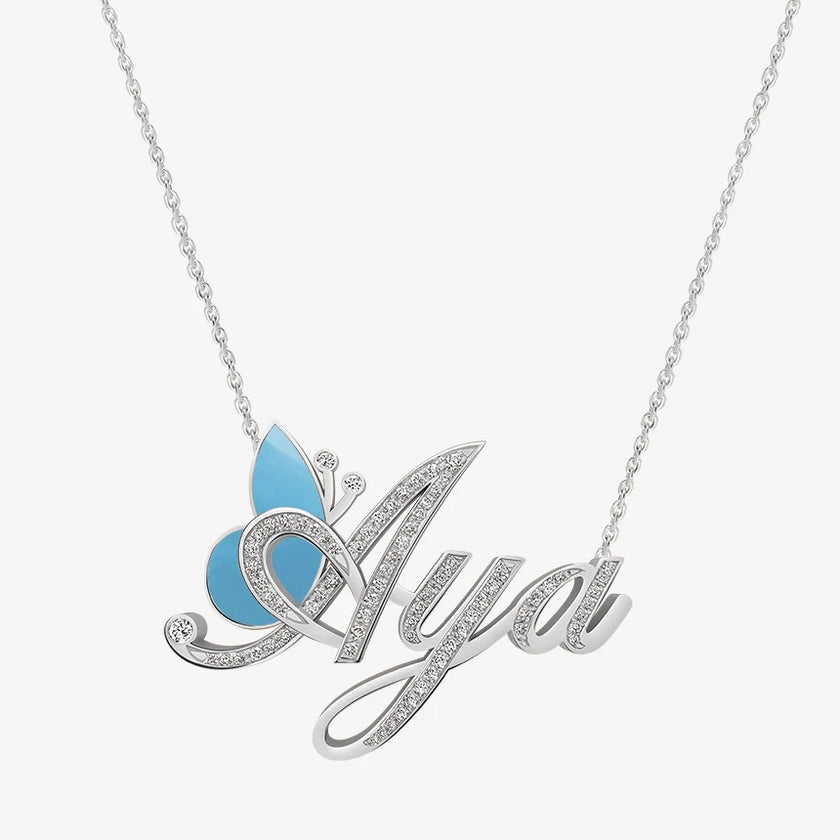 Alaghband Aya Necklace with Semi-Precious Stone