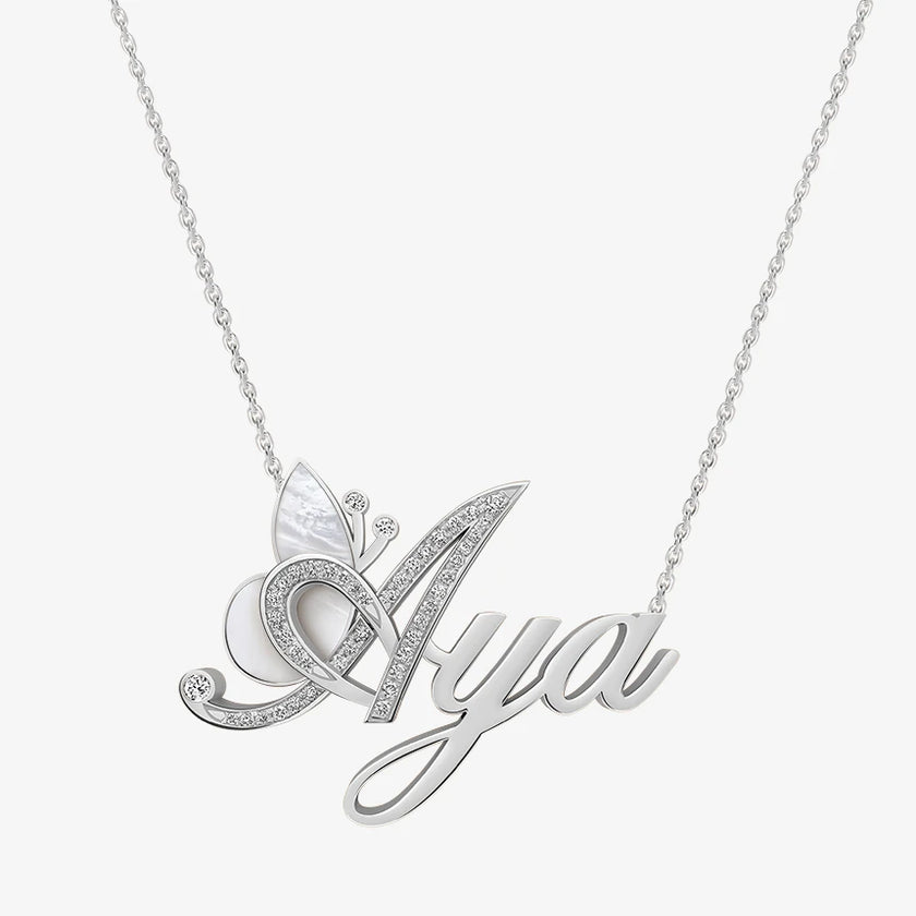 Alaghband Aya Necklace with Semi-Precious Stone