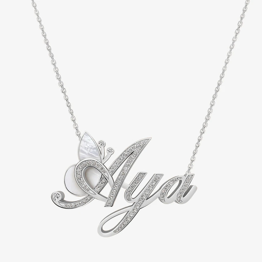 Alaghband Aya Necklace with Semi-Precious Stone