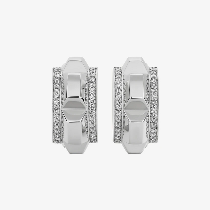 Alaghband Accentuated Chocolate Hoop Earrings