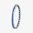 Alaghband Bangle for Men with Blue Sapphires