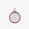 Alaghband Double Framed Bismillah Pendant with Rubies and Diamonds