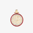 Alaghband Double Framed Bismillah Pendant with Rubies and Diamonds