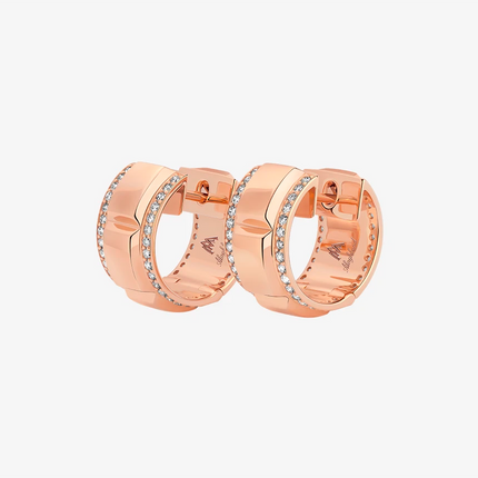 Alaghband Delicate Chocolate Hoop Earrings