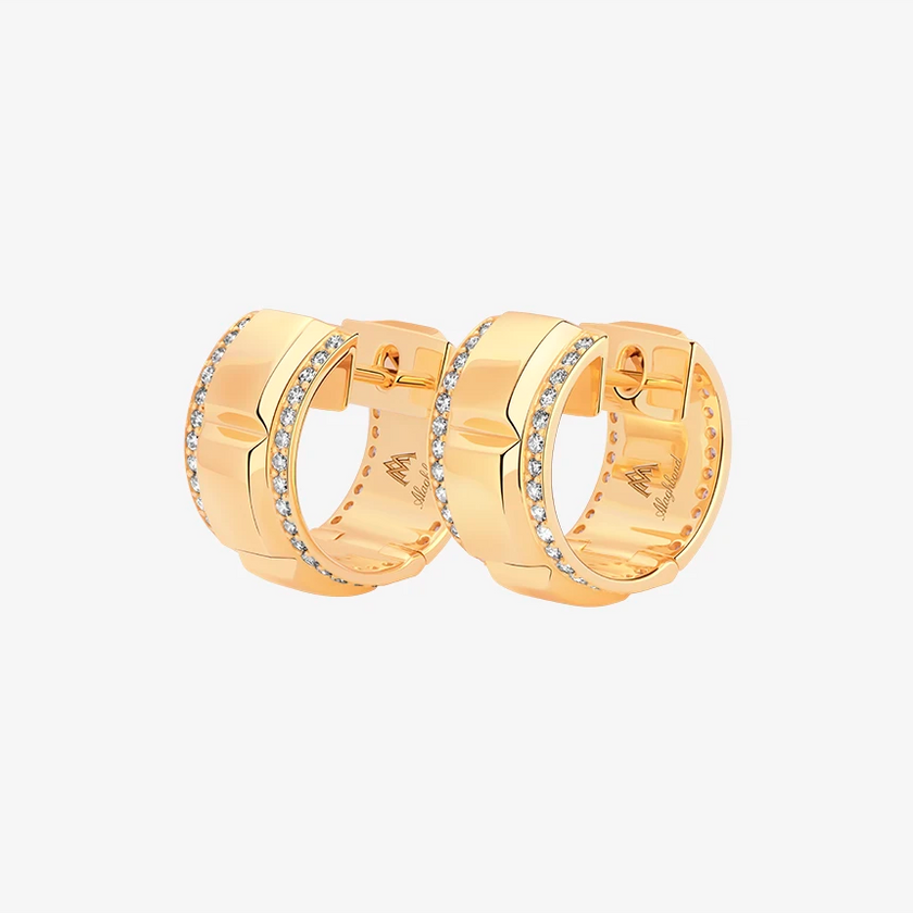 Alaghband Delicate Chocolate Hoop Earrings