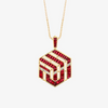 Alaghband Kaaba Pendant with Rubies