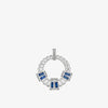 Alaghband Plissé Pendant with Blue Sapphires