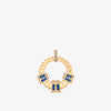 Alaghband Plissé Pendant with Blue Sapphires