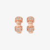 Alaghband Plissé Stud Earrings with Diamonds