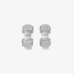 Alaghband Plissé Stud Earrings with Diamonds