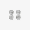 Alaghband Plissé Stud Earrings with Diamonds