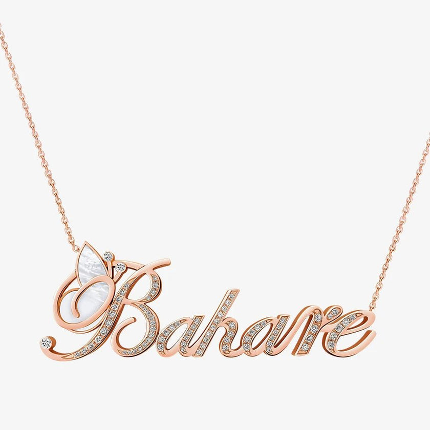 Alaghband Bahare Necklace with Semi - Precious Stone - Alaghband Jewelry