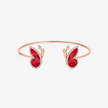 Alaghband Butterfly Open Bangle with Coral