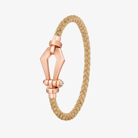 Alaghband Kite Bracelet for Men with Ruby Pin, Small