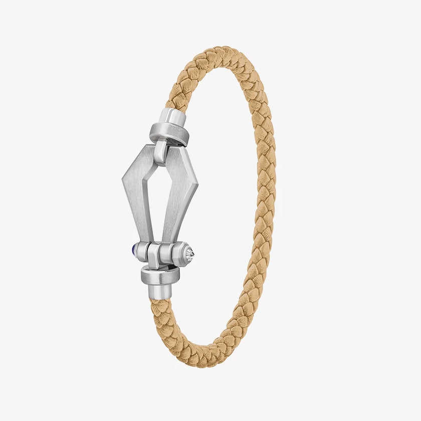 Alaghband Kite Bracelet for Men with Blue Sapphire Pin, Small