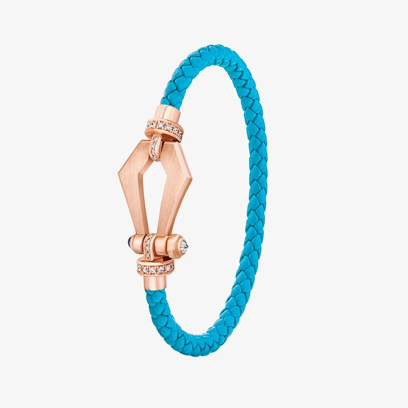 Alaghband Kite Bracelet with Diamond Bezels and Blue Sapphire Pin, Small - Alaghband Jewelry