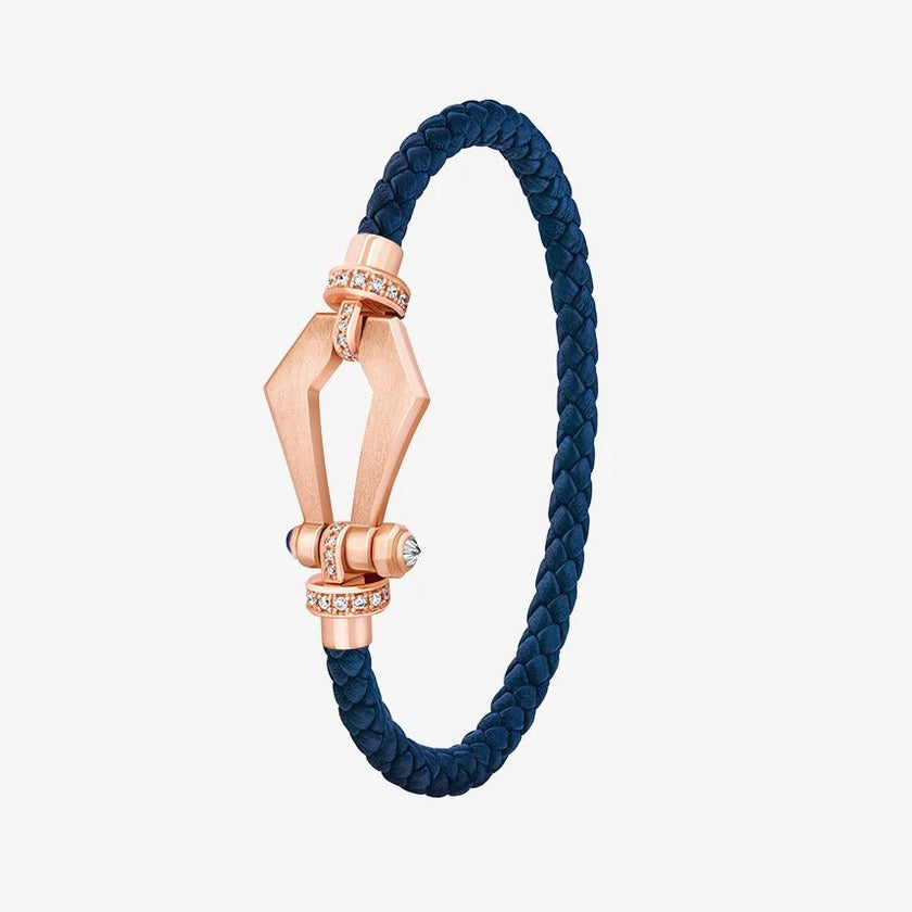 Alaghband Kite Bracelet with Diamond Bezels and Blue Sapphire Pin, Small - Alaghband Jewelry