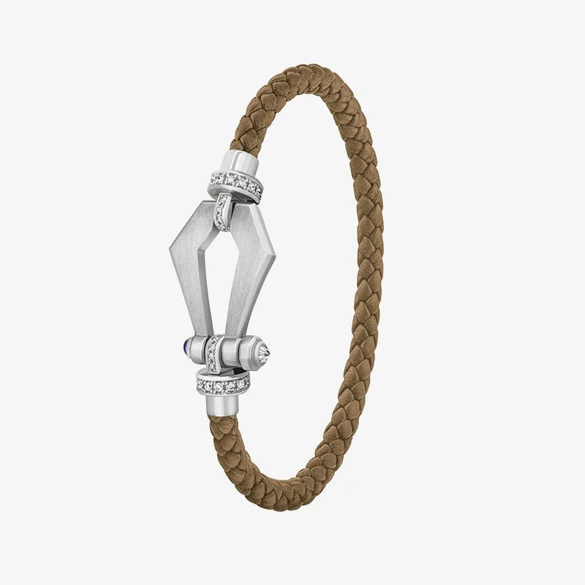 Alaghband Kite Bracelet with Diamond Bezels and Blue Sapphire Pin, Small - Alaghband Jewelry