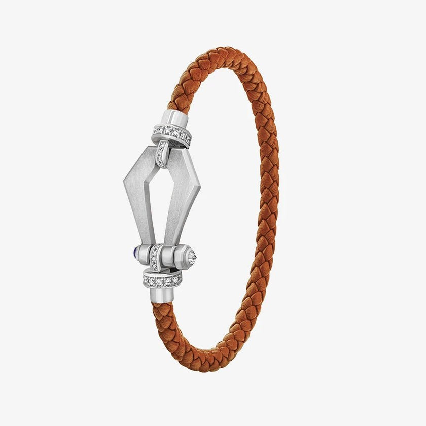 Alaghband Kite Bracelet with Diamond Bezels and Blue Sapphire Pin, Small - Alaghband Jewelry
