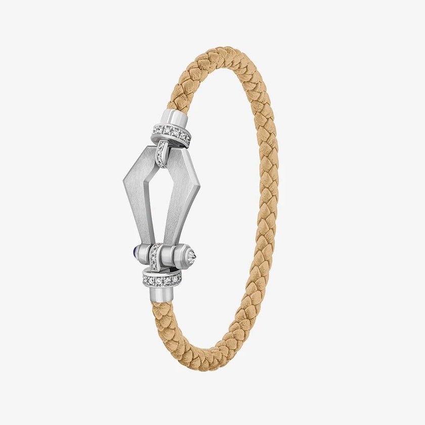 Alaghband Kite Bracelet with Diamond Bezels and Blue Sapphire Pin, Small - Alaghband Jewelry