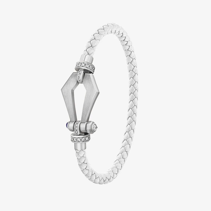 Alaghband Kite Bracelet with Diamond Bezels and Blue Sapphire Pin, Small - Alaghband Jewelry