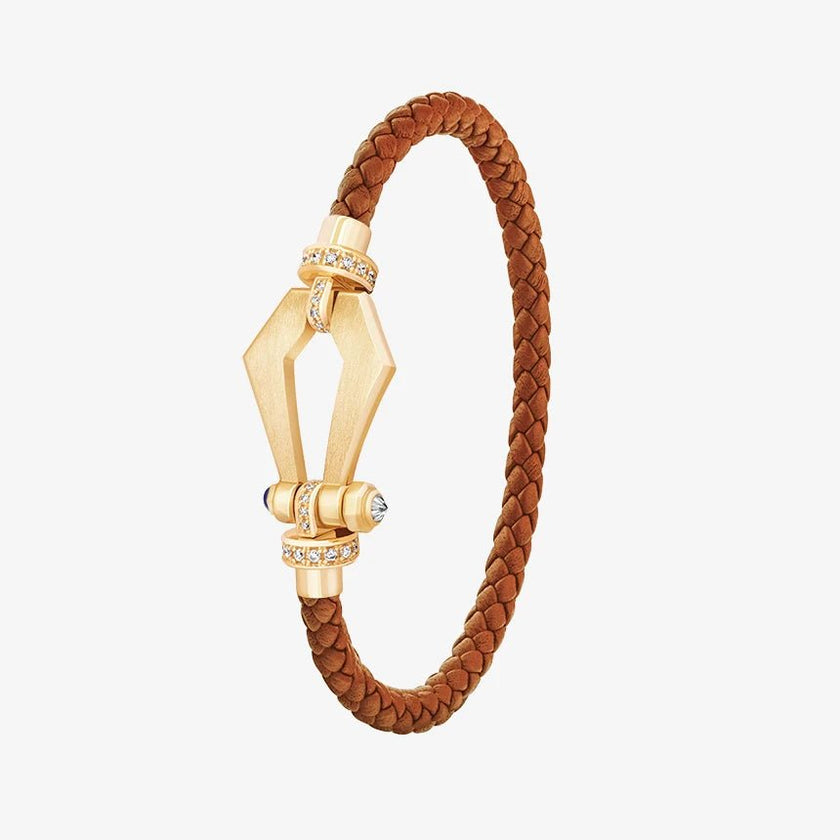 Alaghband Kite Bracelet with Diamond Bezels and Blue Sapphire Pin, Small - Alaghband Jewelry