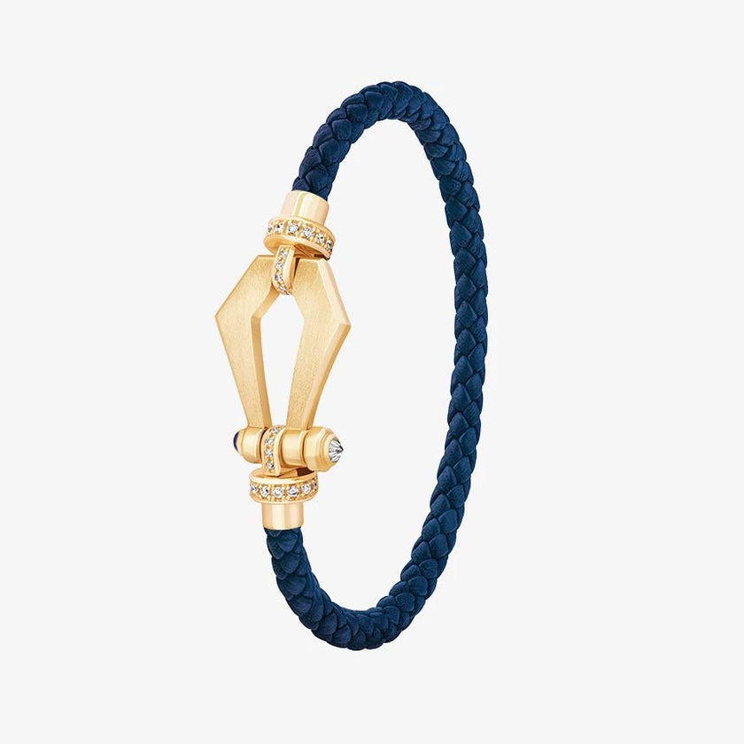 Alaghband Kite Bracelet with Diamond Bezels and Blue Sapphire Pin, Small - Alaghband Jewelry