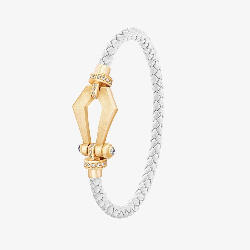 Alaghband Kite Bracelet with Diamond Bezels and Blue Sapphire Pin, Small - Alaghband Jewelry
