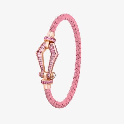 Alaghband Kite XO Bracelet with Pink Sapphires, Small