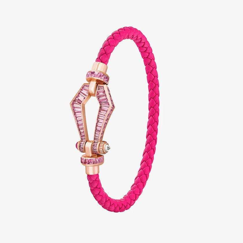 Alaghband Kite XO Bracelet with Pink Sapphires, Small