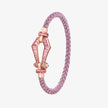 Alaghband Kite XO Bracelet with Pink Sapphires, Small