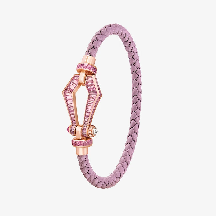 Alaghband Kite XO Bracelet with Pink Sapphires, Small