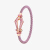 Alaghband Kite XO Bracelet with Pink Sapphires, Small