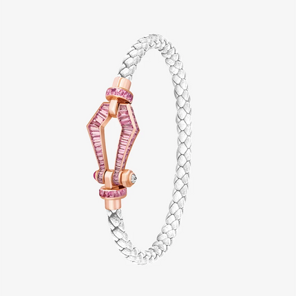 Alaghband Kite XO Bracelet with Pink Sapphires, Small