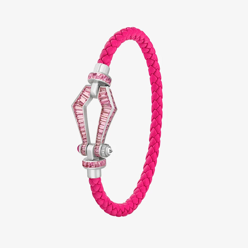 Alaghband Kite XO Bracelet with Pink Sapphires, Small