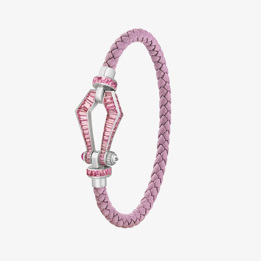 Alaghband Kite XO Bracelet with Pink Sapphires, Small