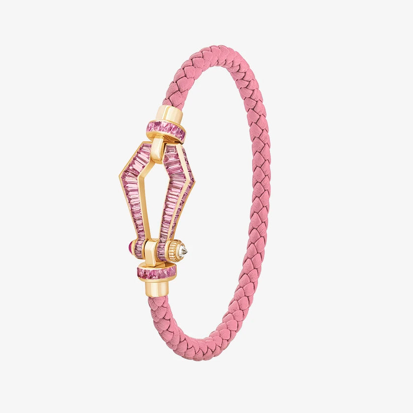 Alaghband Kite XO Bracelet with Pink Sapphires, Small
