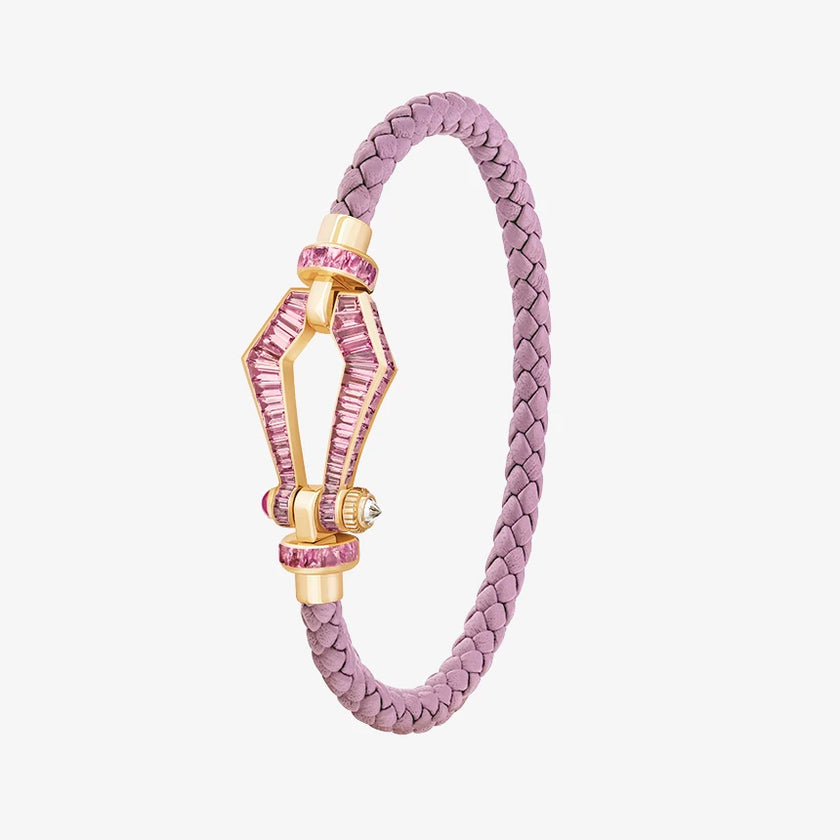 Alaghband Kite XO Bracelet with Pink Sapphires, Small