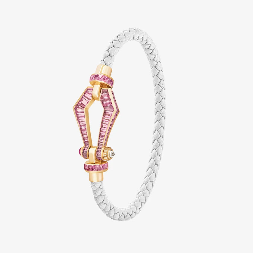 Alaghband Kite XO Bracelet with Pink Sapphires, Small