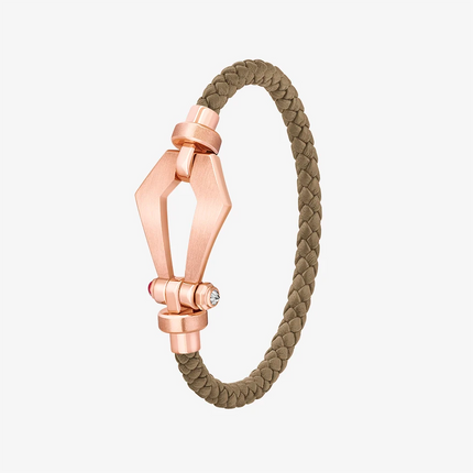 Alaghband Kite Bracelet for Men with Ruby Pin, Medium