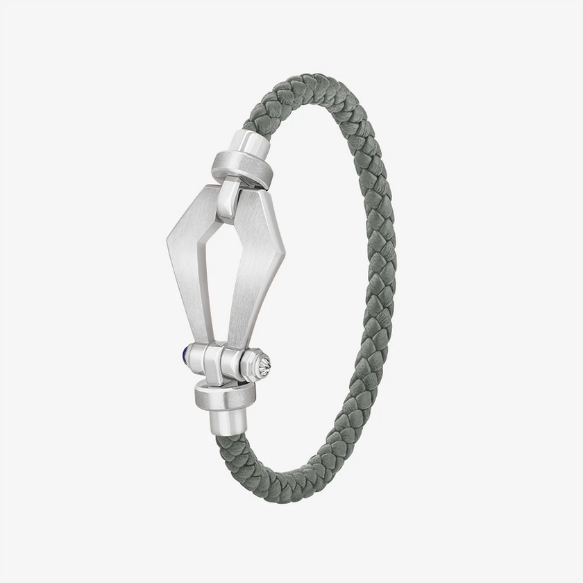 Alaghband Kite Bracelet for Men with Blue Sapphire Pin, Medium