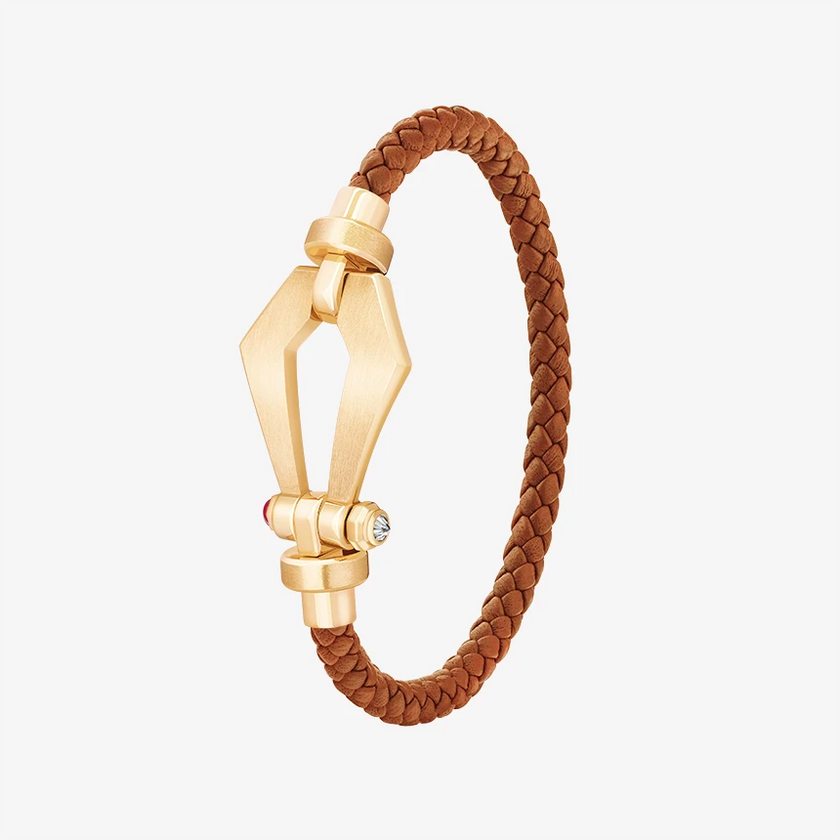 Alaghband Kite Bracelet for Men with Ruby Pin, Medium